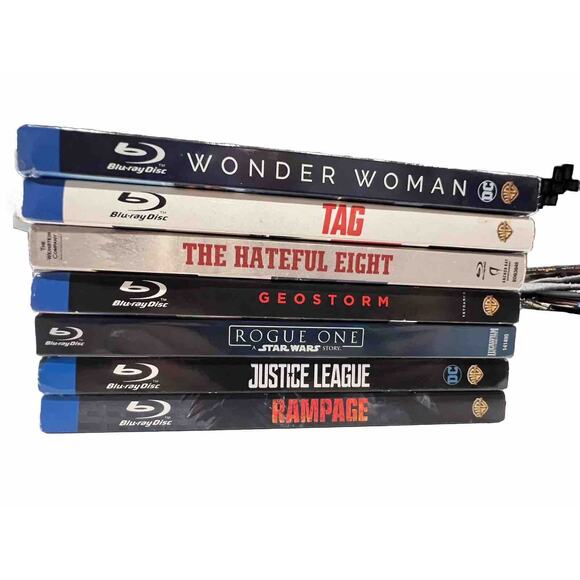 7 Blu-ray Lot W/ Slip Cover. Comedy, Action.Drama. Rogue One, Wonder, Woman. - Picture 4 of 11